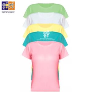 Camisetas Poliéster colorida (consultar disponibilidade) Adulto PP ao G3 e Infantil 02 ao 16