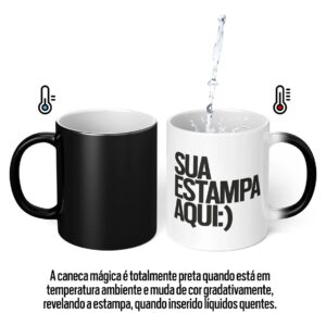 Caneca mágica que muda de cor