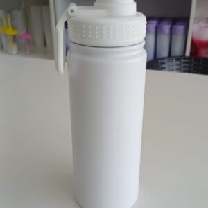 Garrafa térmica inox duplo vácuo - tampa de borracha - 500ml - esmaltada varias cores